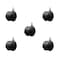 Service Caster 2'' Floor Safe Black Hooded Twin Wheel Caster 5/16 Threaded Stem, 5PK SCC-TS02S50D-NYU-FB-5161812-5 - alternate 1